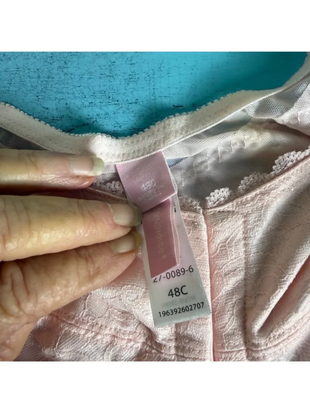 Comfort Choice Posture Support Bra 48C Front Closure Lace Pink NWT **